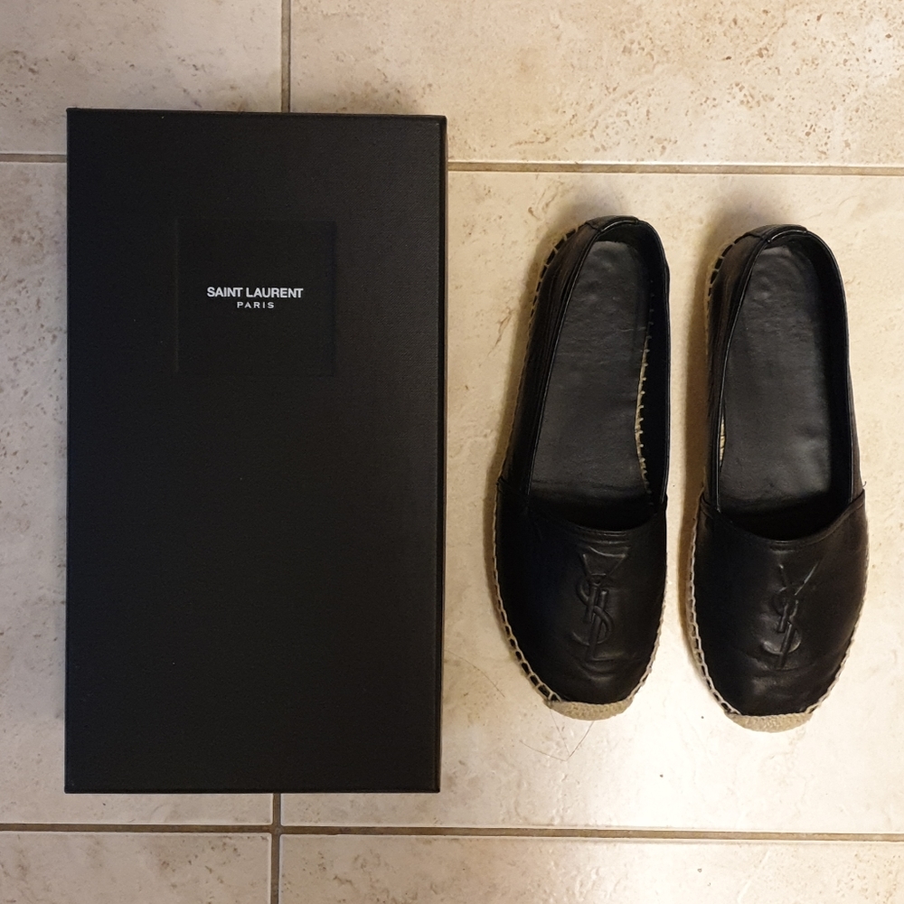 YSL Saint Laurent Monogram Espadrilles